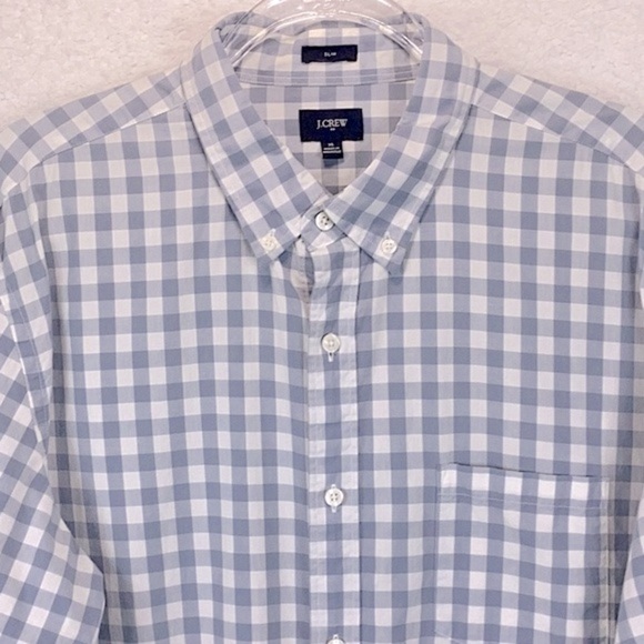 J. Crew Men’s Size XL Long Sleeve Button Down Gingham Print Shirt. - Picture 2 of 6